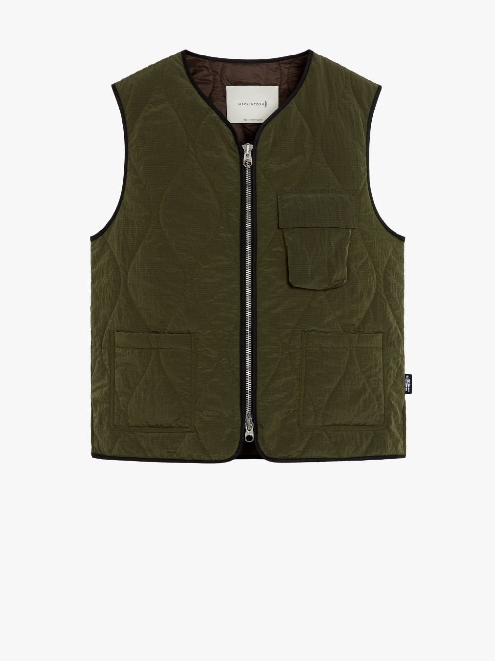 GENERAL MILITARY GREEN NYLON GILET | GQM-211 - 1