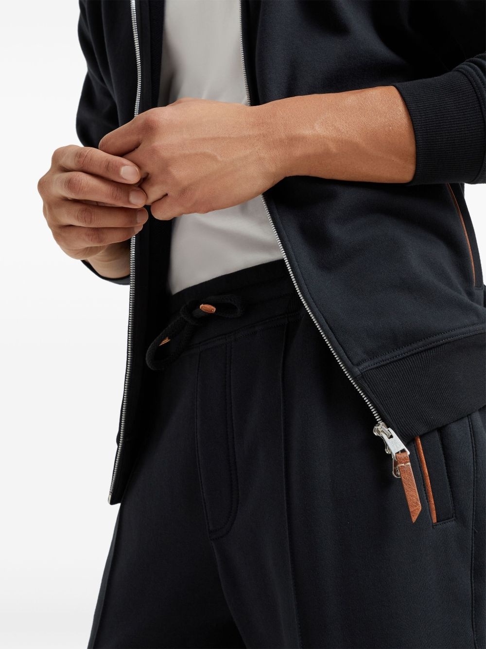 pipe-detail track pants - 4
