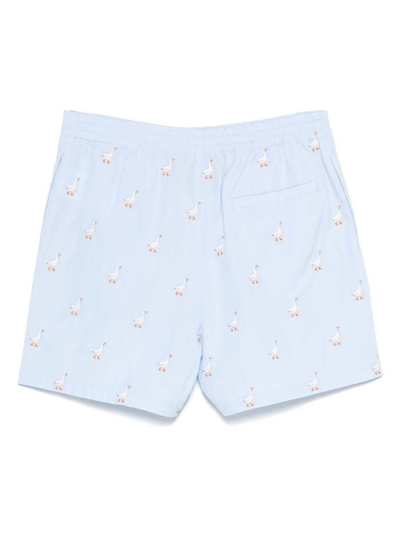 Moschino duck-embroidered shorts outlook