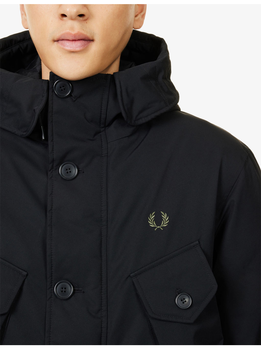 Embroidered-Logo Flap-Pocket Shell Jacket - 5