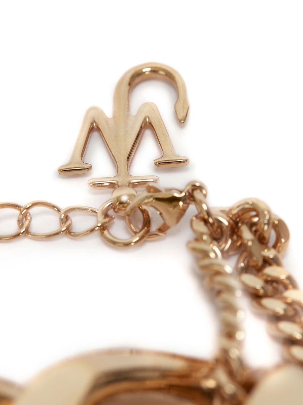 logo-detail chain-link bracelet - 2