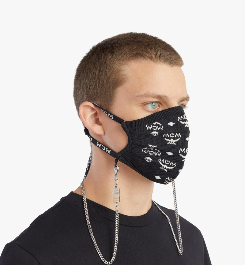 Monogram Knit Face Accessory with Chain 4