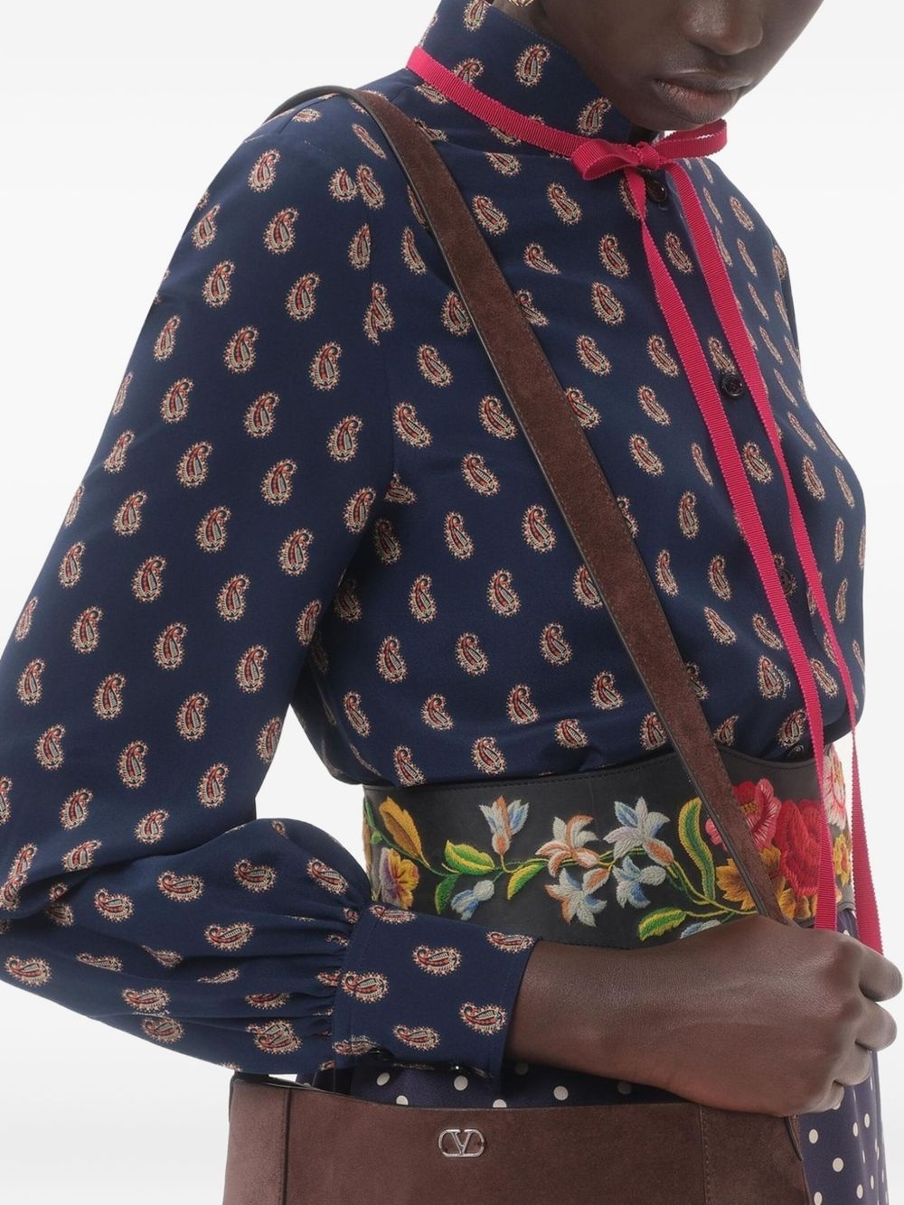 paisley-print silk shirt - 6