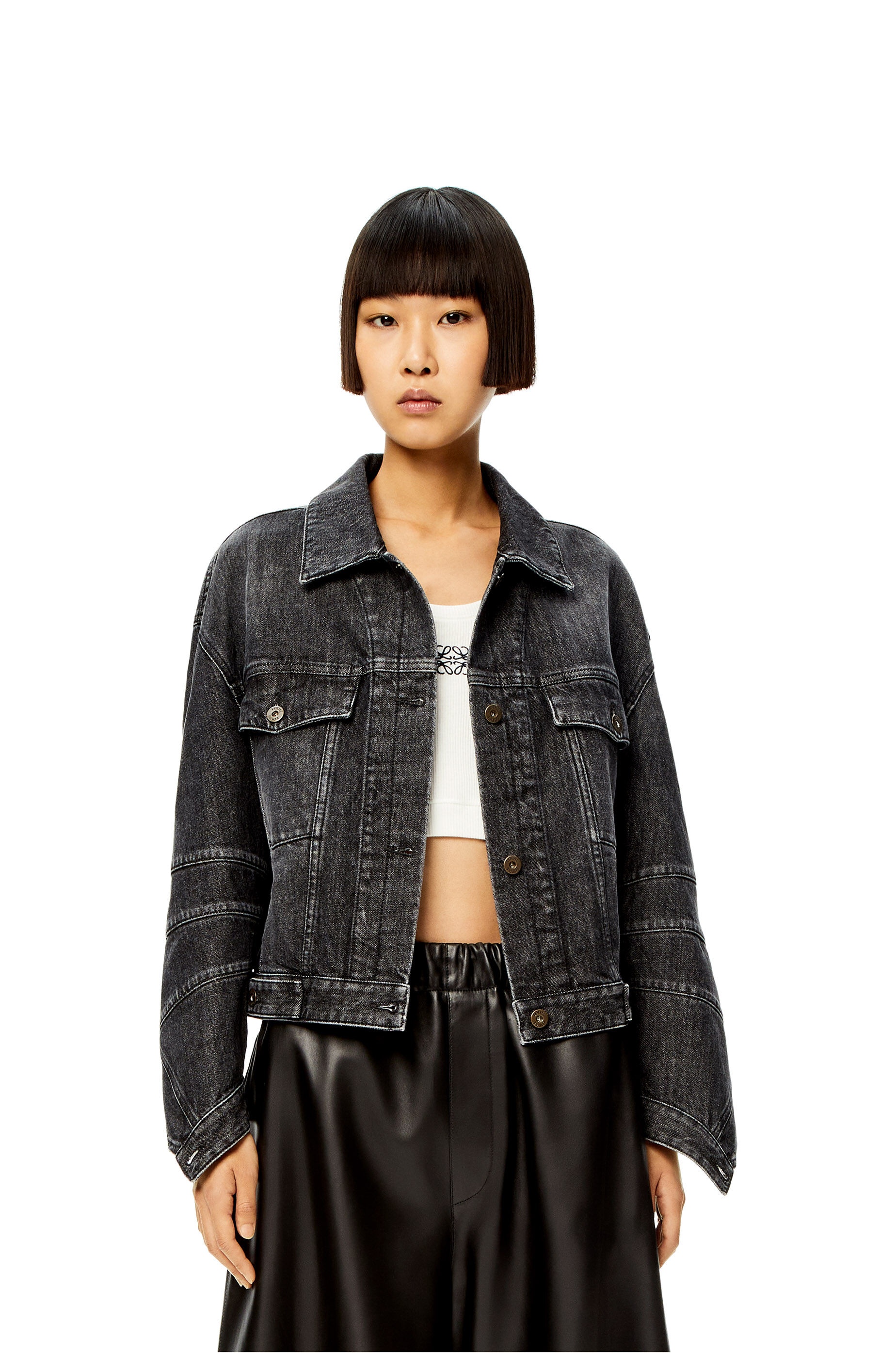 Twisted jacket in denim - 3