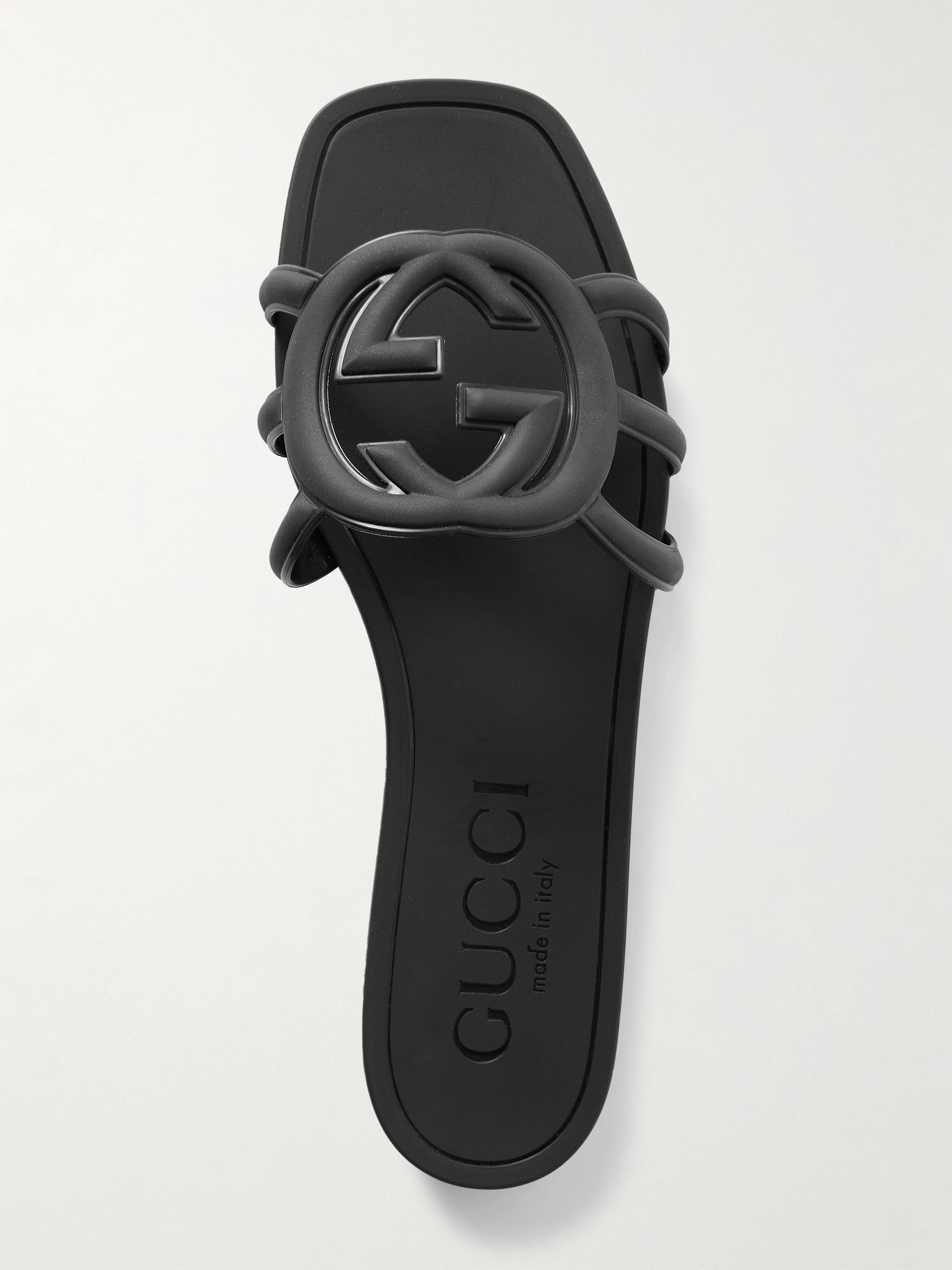 Rubber slides Black - 2