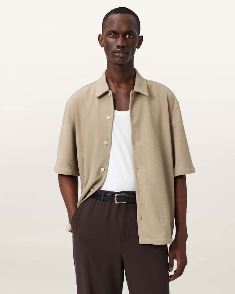 ALLSAINTS STALLONE OVERSIZED SHORT SLEEVE SHIRT outlook