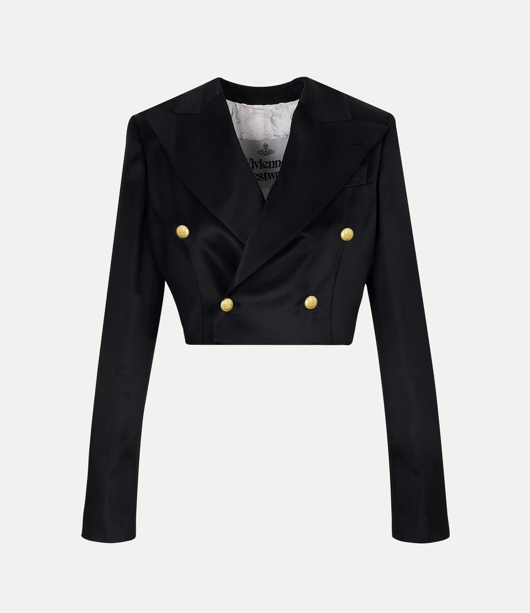 CUT OFF DOUBLE BREASTED JACKET - 1
