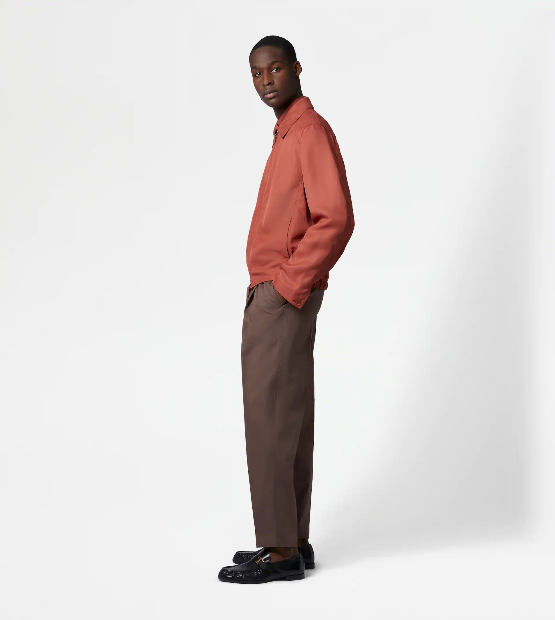 BLOUSON JACKET - ORANGE - 4