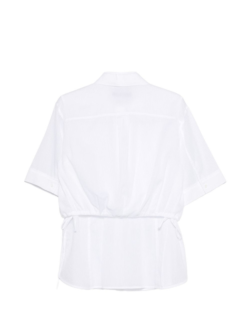 JUUN.J stripe gathered shirt outlook