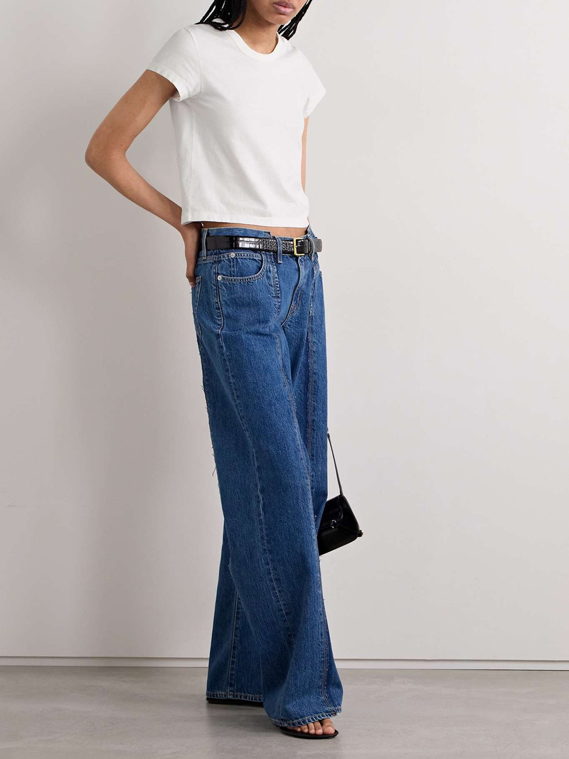 SLVRLAKE Easy cotton-jersey T-shirt White outlook