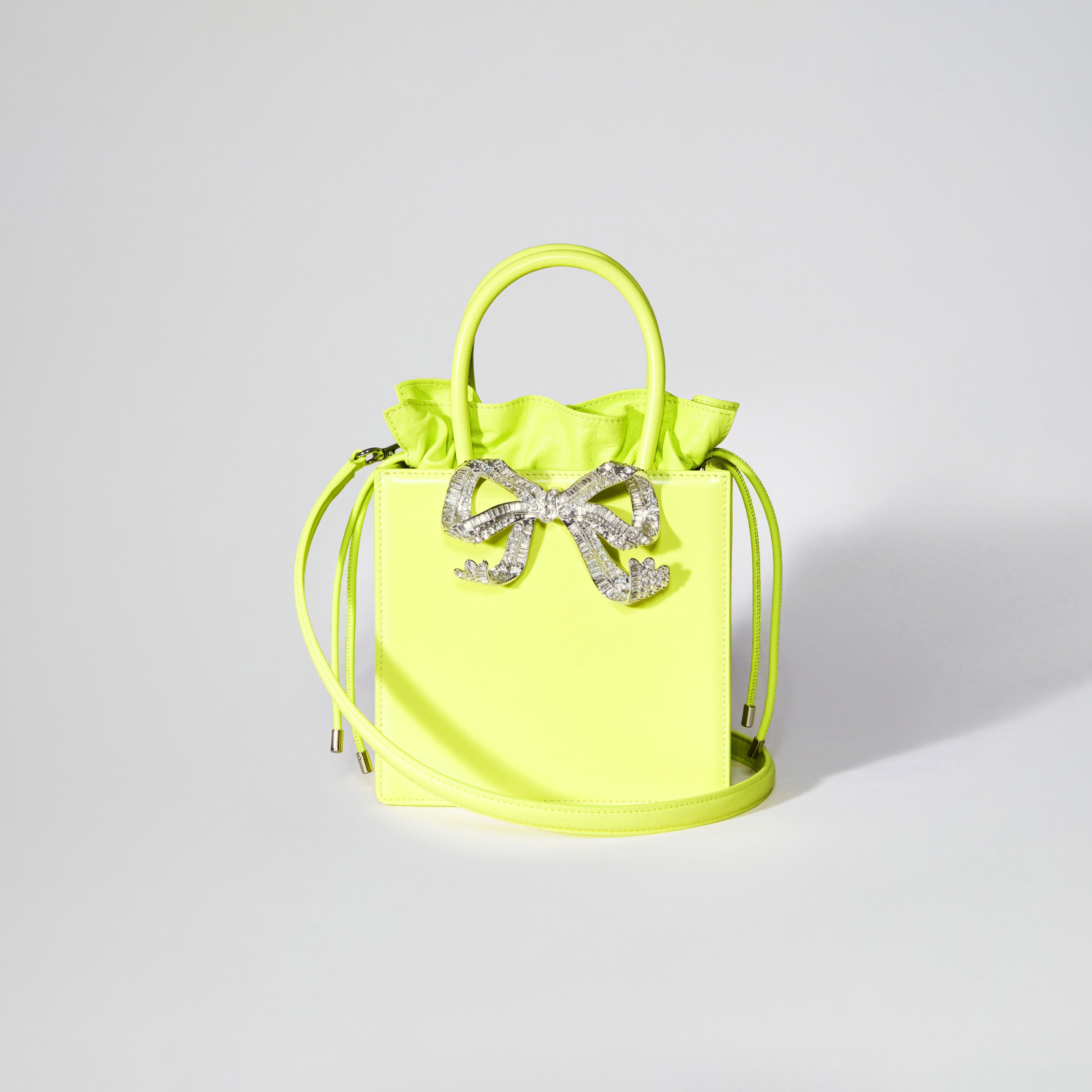 Lime Mini Tote Bow Bag - 4