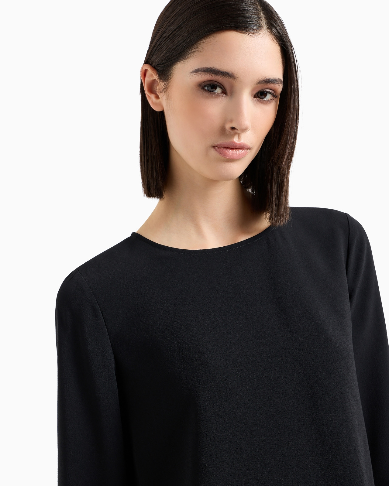 Envers-satin blouse with 3/4 sleeves - 5