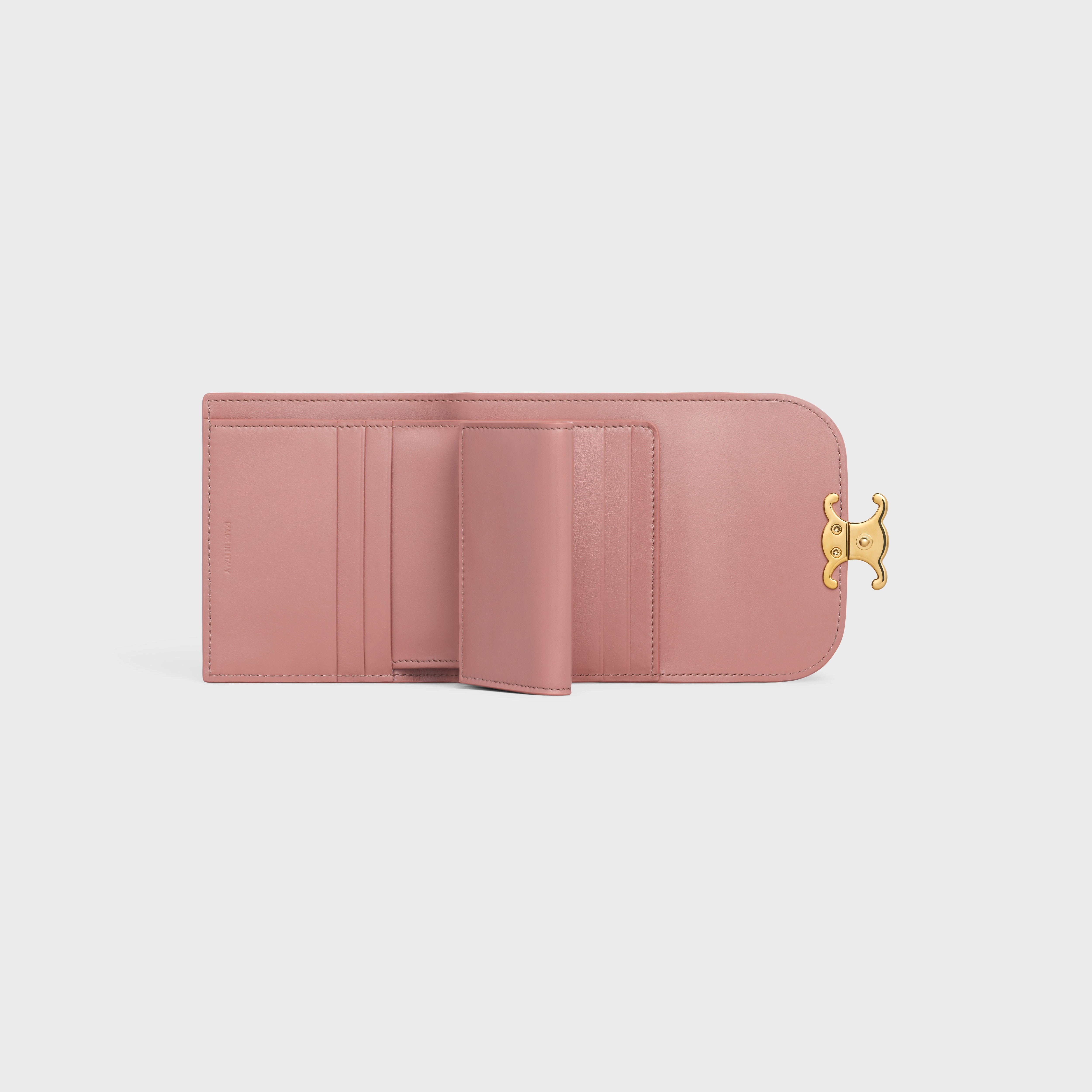Small Triomphe Wallet in Shiny Smooth Lambskin - 4