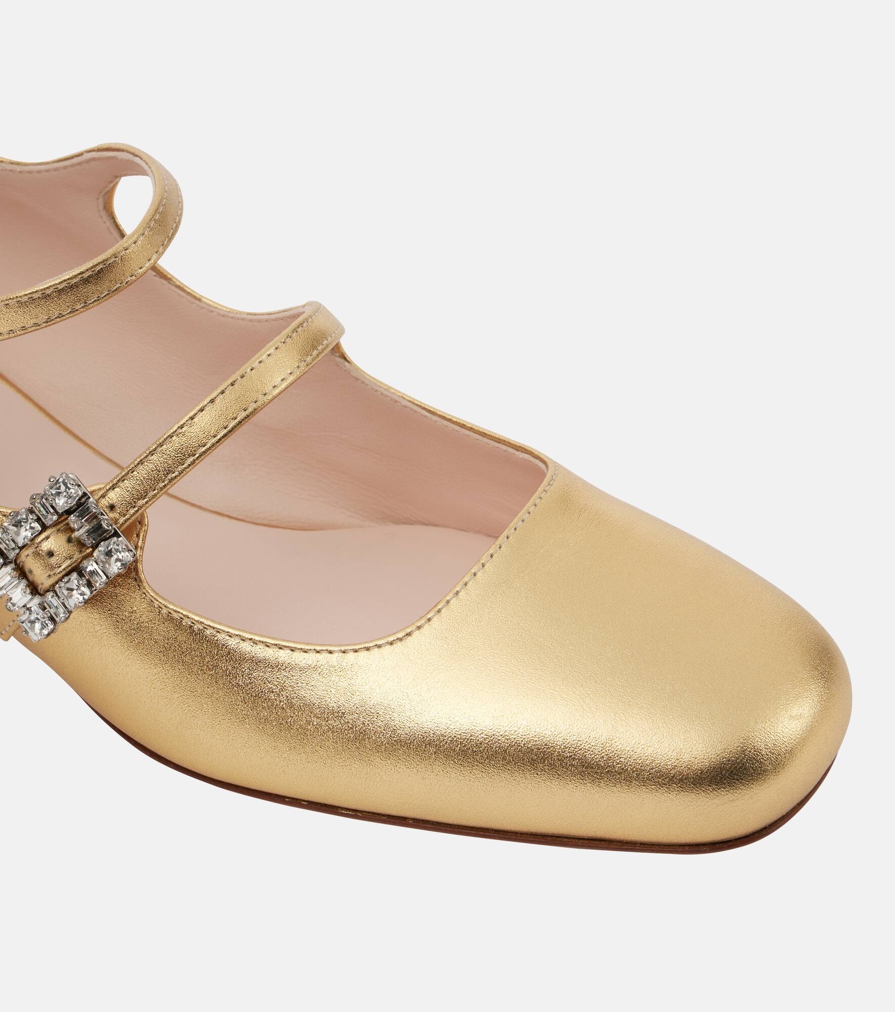 Très Vivier metallic leather Mary Jane pumps - 6
