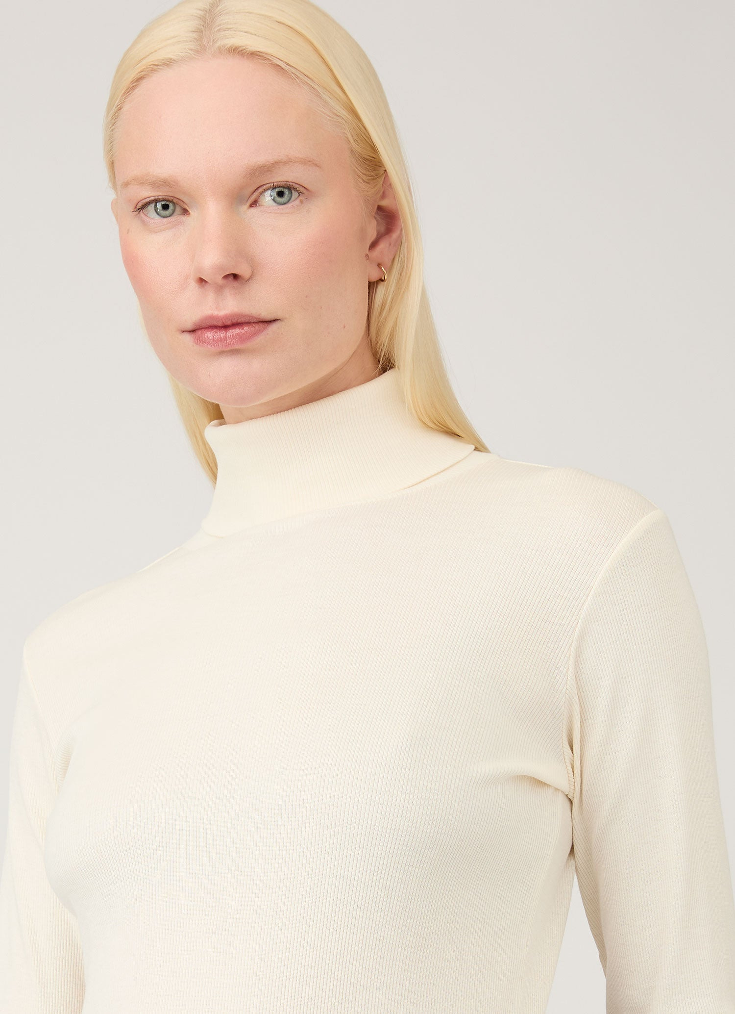 Ribbbed Roll Neck - 4