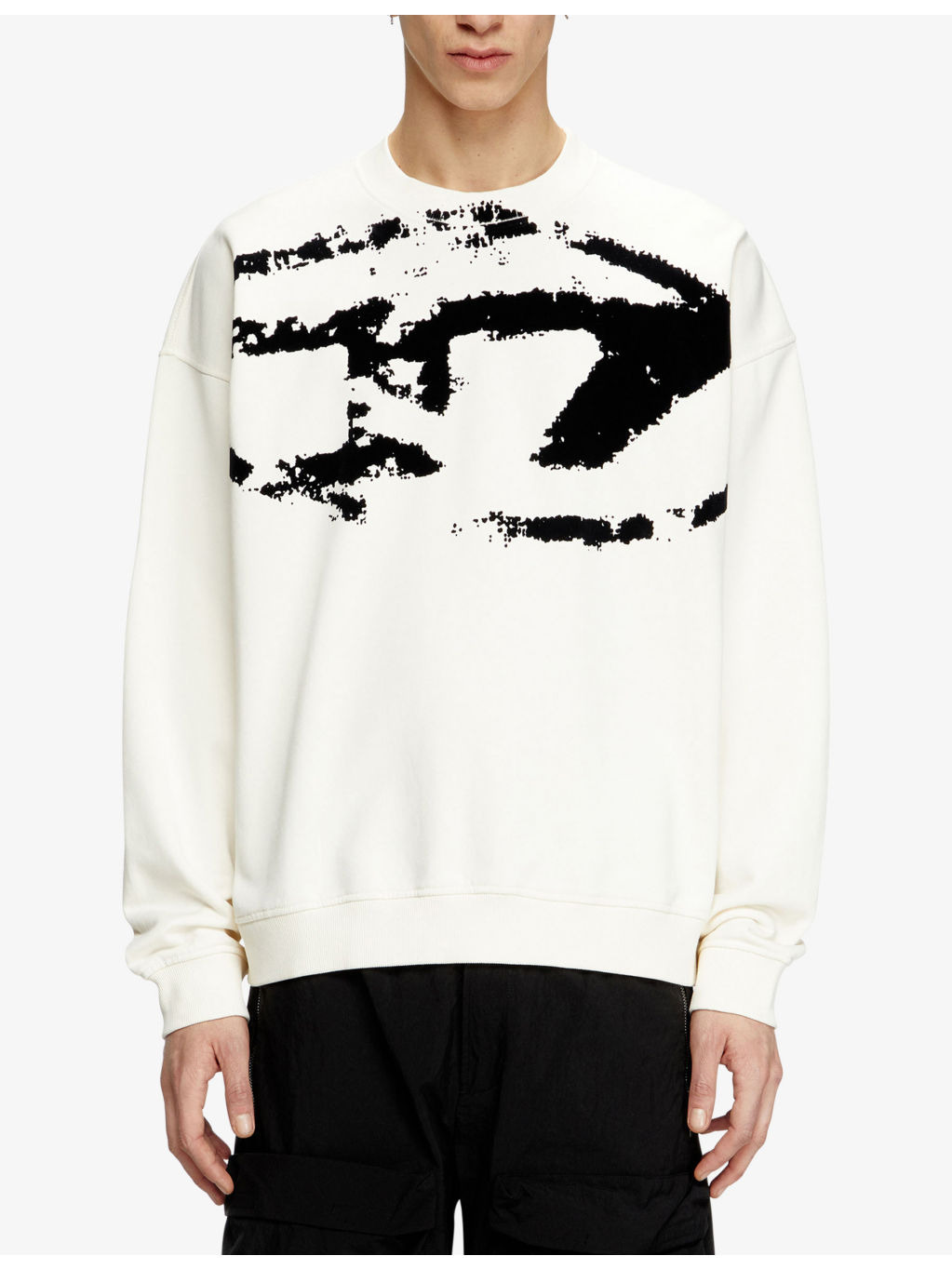S-Boxt-N5 Graphic-Print Cotton Sweatshirt - 3