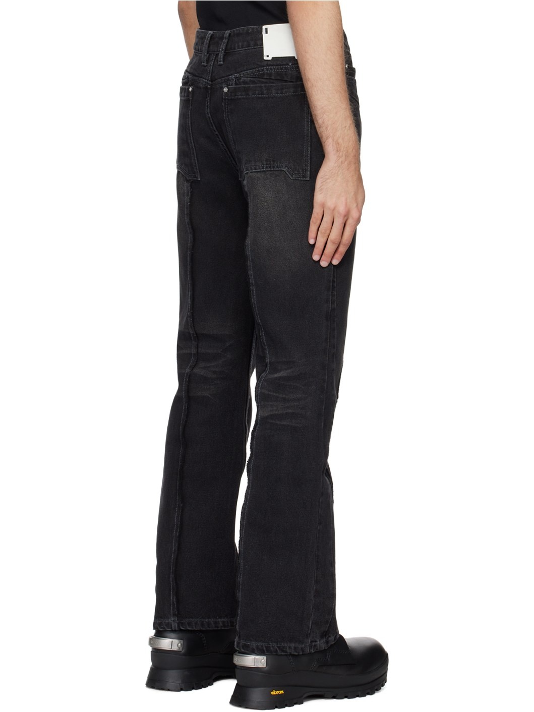 Black Stagger Streamline Arch Jeans - 3