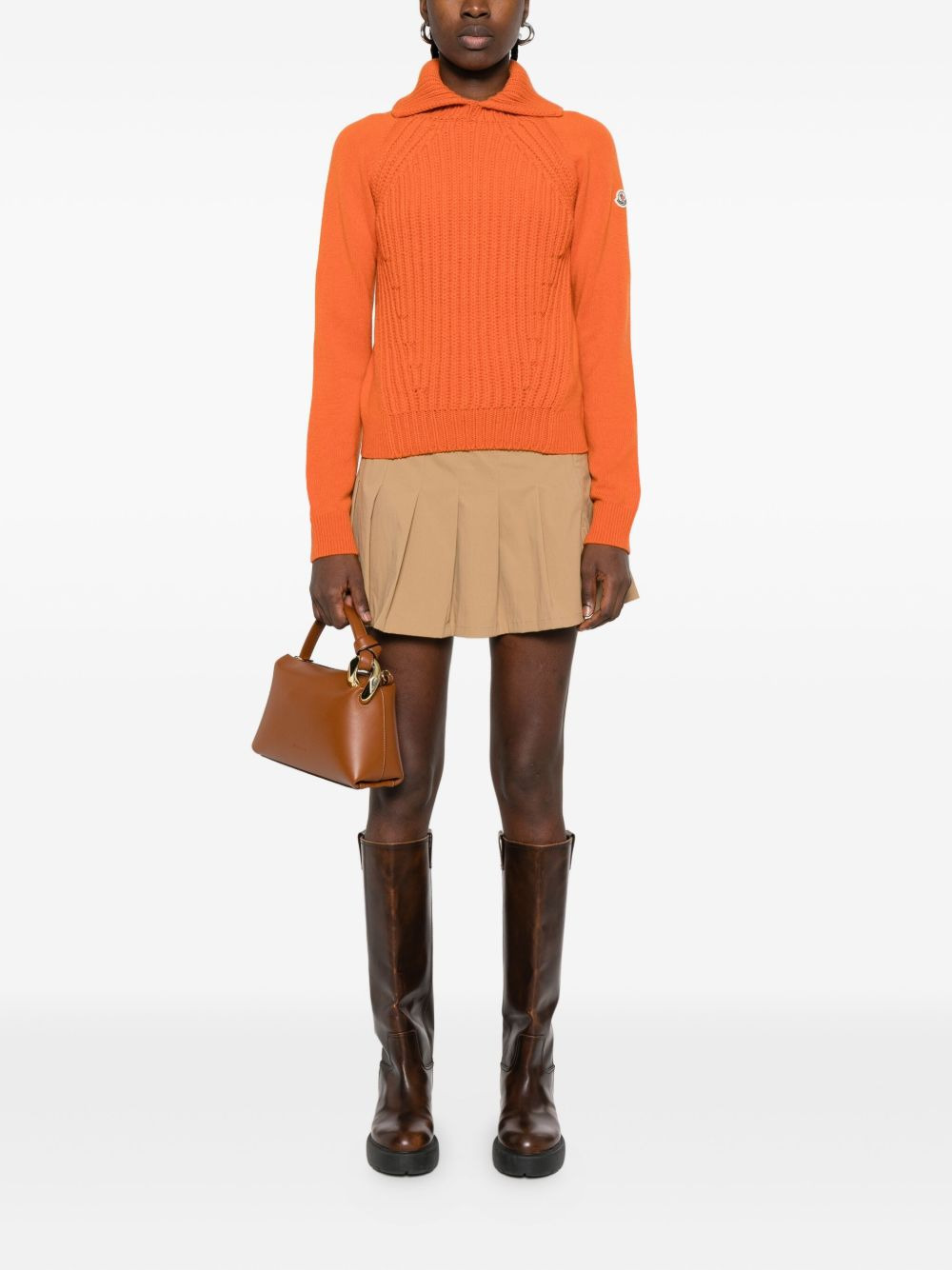 cable-knit turtleneck sweater - 2