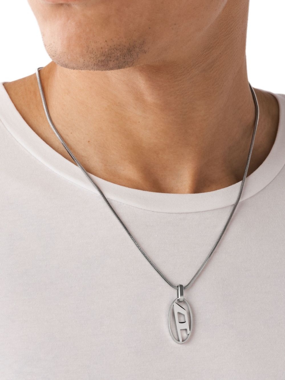 logo-pendant necklace - 3