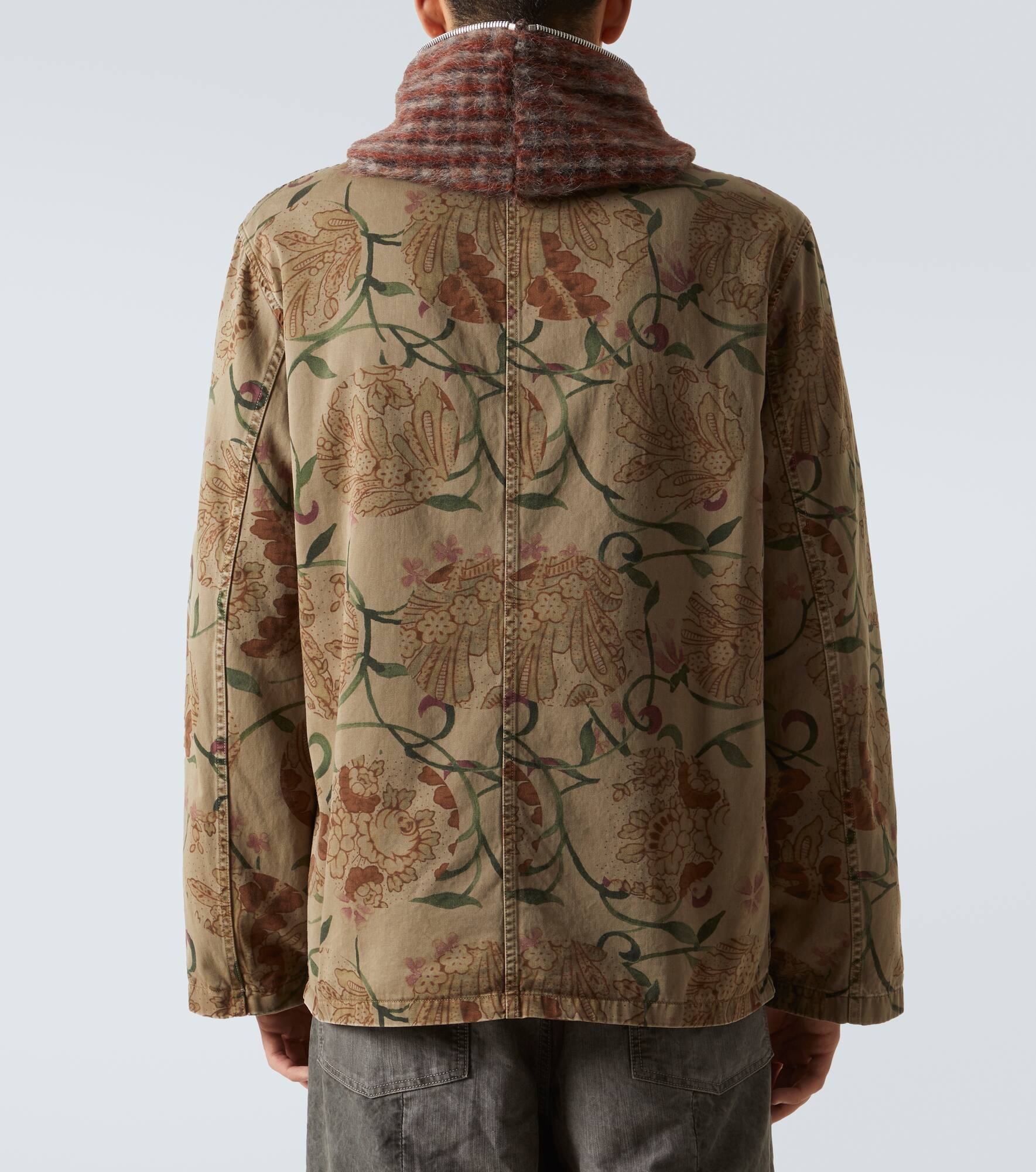 Uniform floral cotton canvas jacket - 4