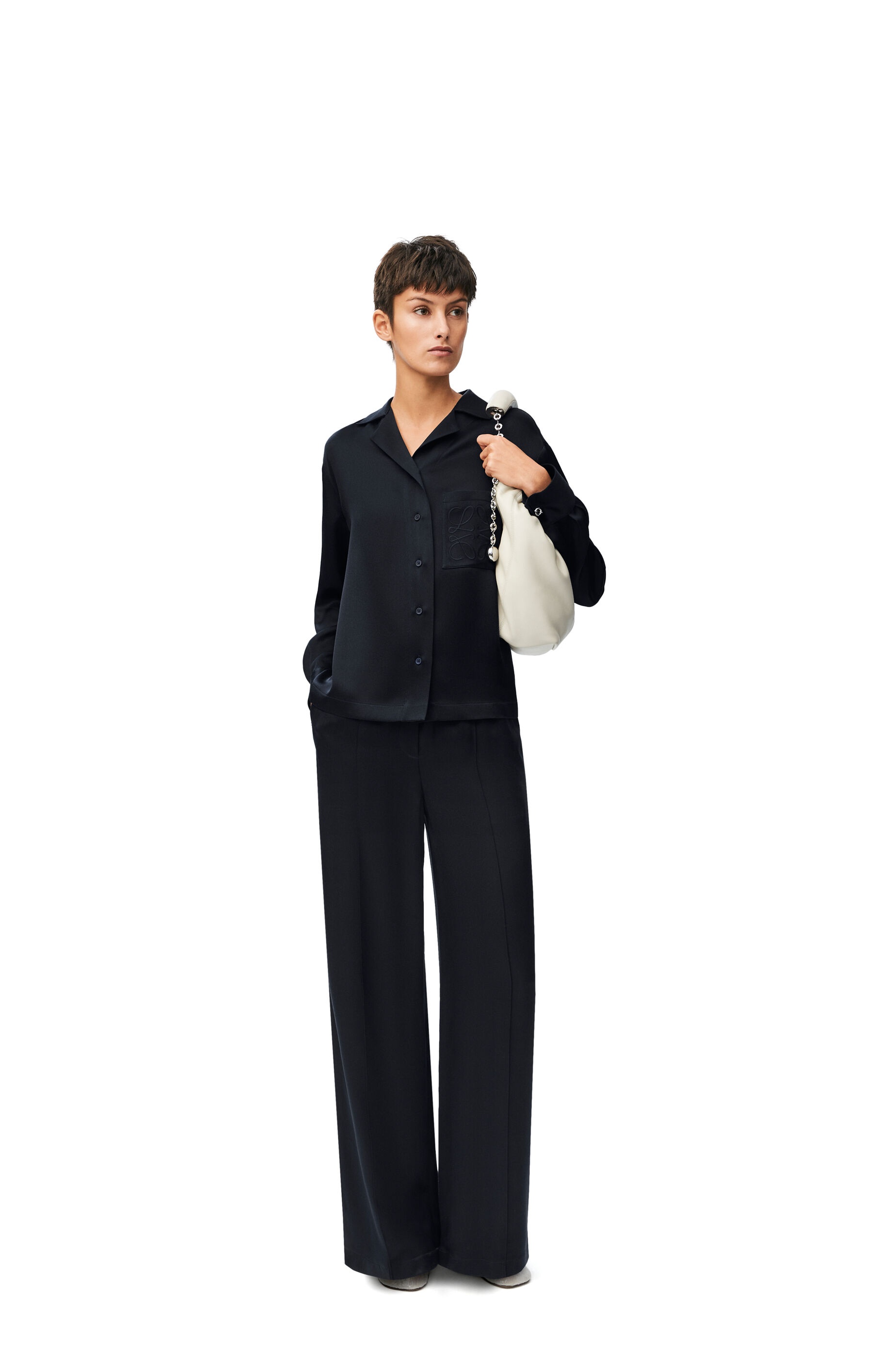 Pyjama trousers in silk - 2
