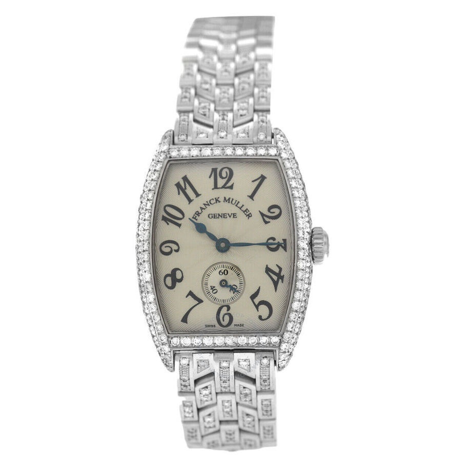 Pre-owned Franck Muller Curvex Hand Wind Diamond White Dial Ladies Watch 1750 S6 D - 2