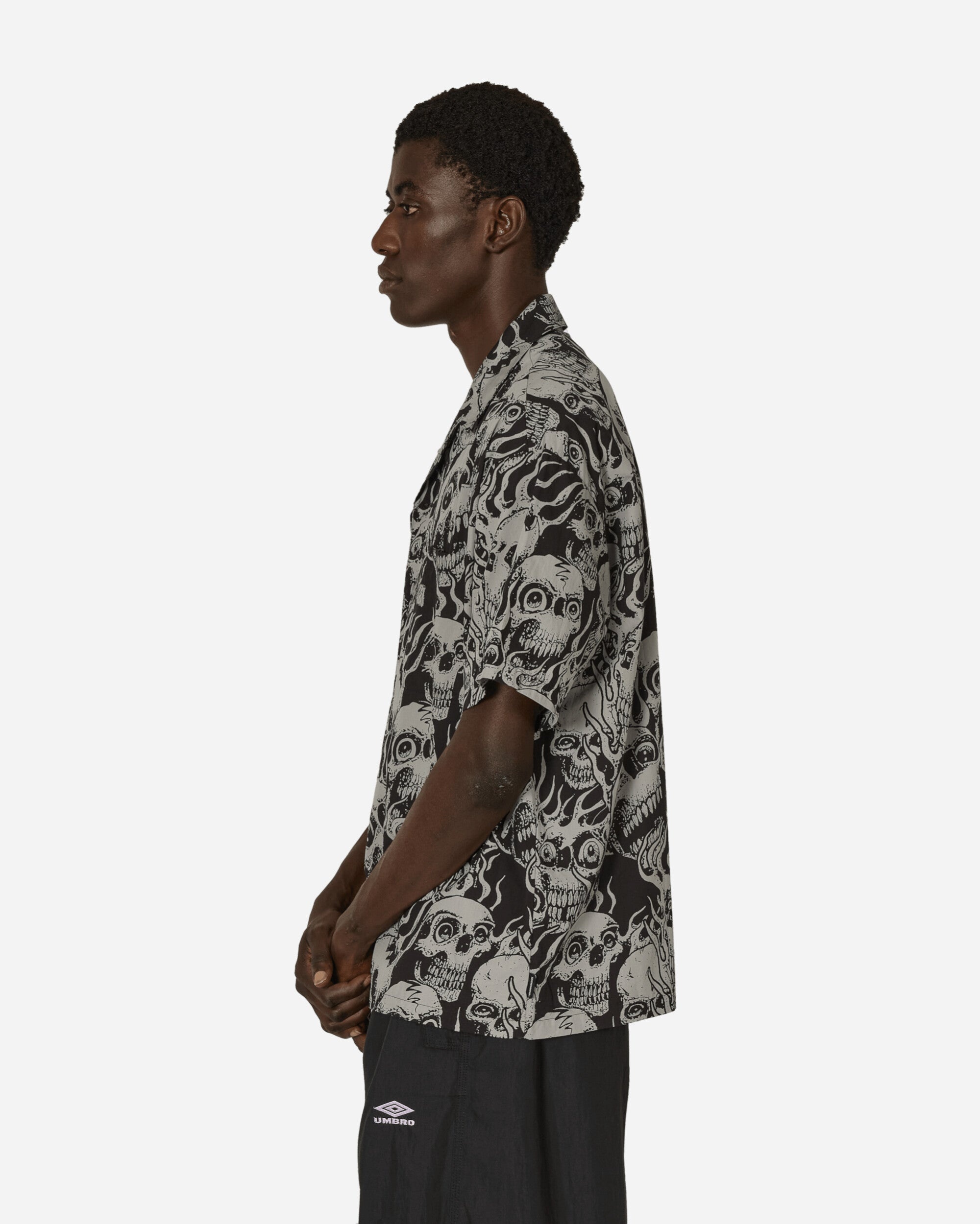トップス NEIGHBORHOOD x BABYLON . Hawaiian Shirt NEIGHBORHOOD Babylon Hawaiian Shirt Grey | slamjam | REVERSIBLE