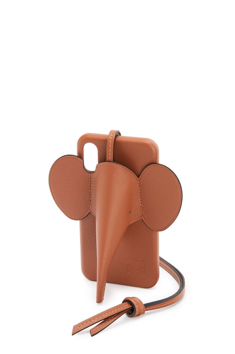 Loewe Elephant cover for iPhone X/XS in classic calfskin outlook