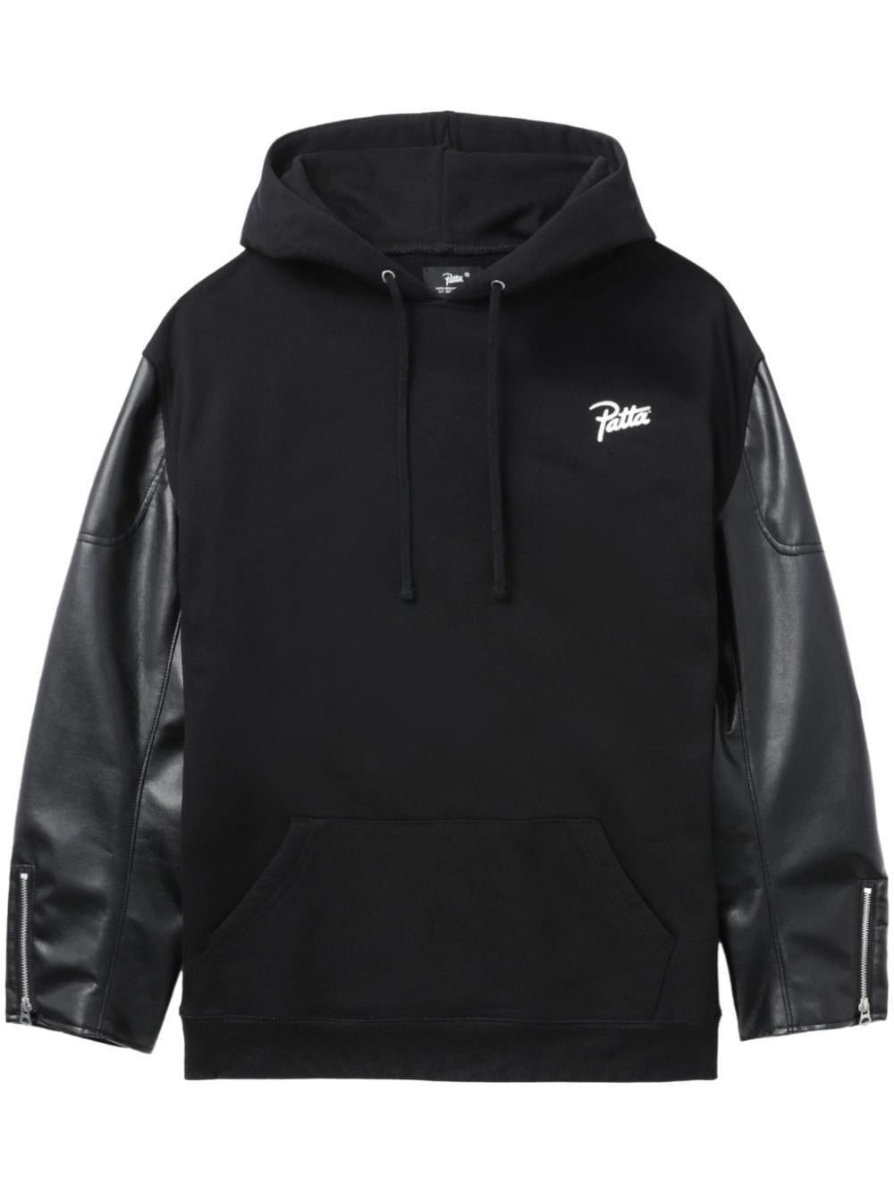 x Patta logo-print cotton hoodie - 1