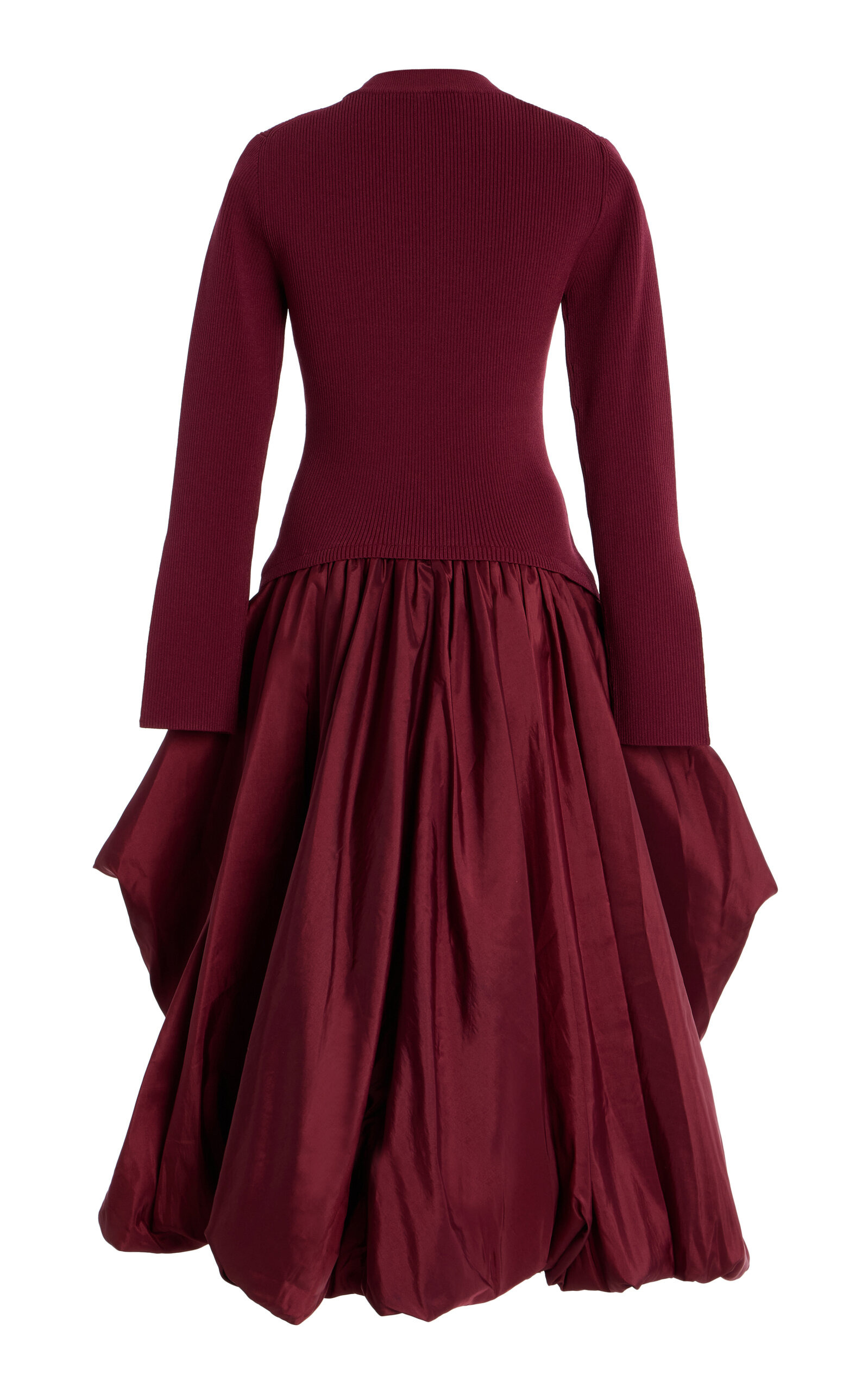 Kenlie Gathered Midi Dress burgundy - 2