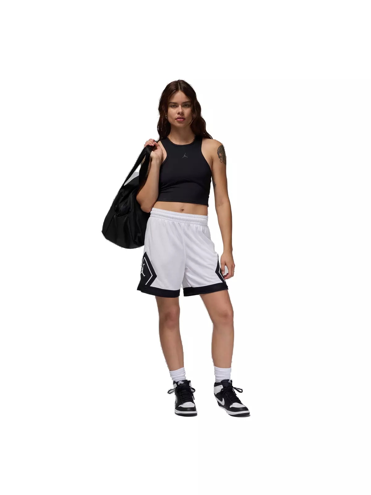 Women's Sport Diamond Shorts - White - 7