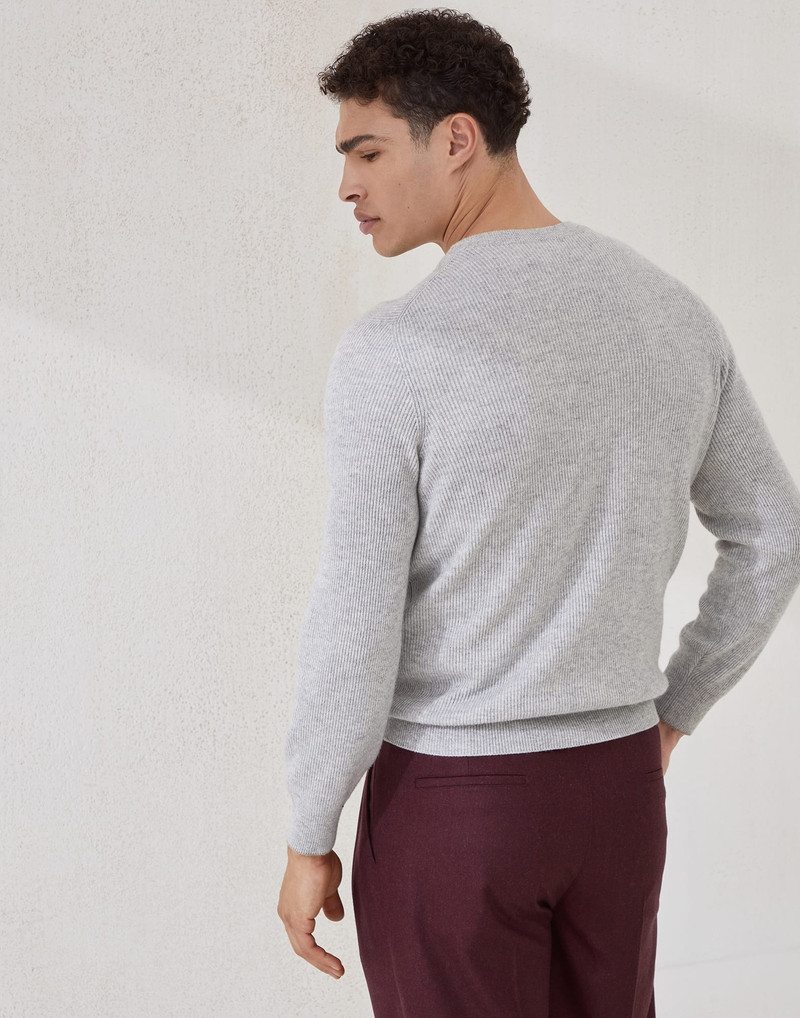 Brunello Cucinelli Cashmere English Rib sweater outlook