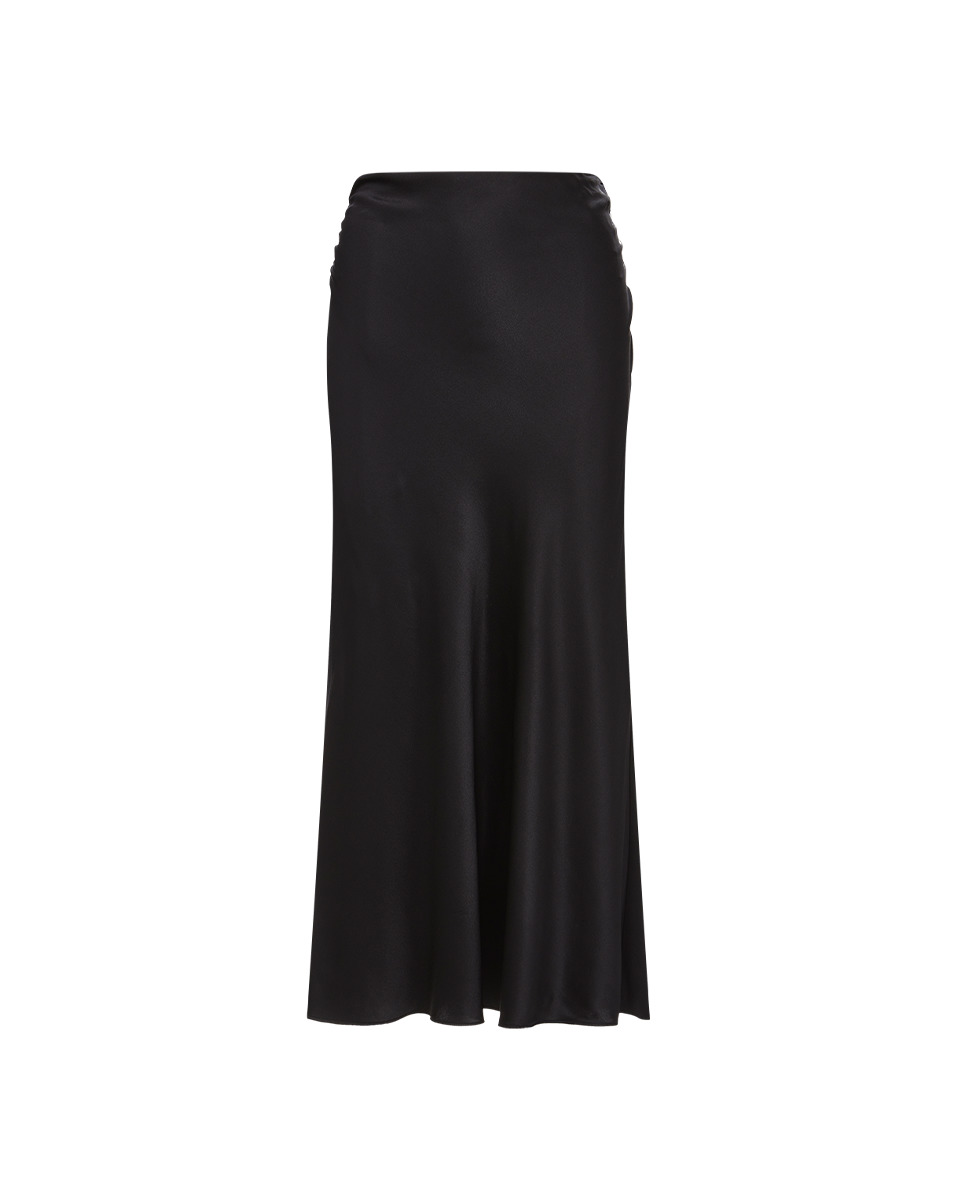 CLOVER STRETCH SILK SKIRT - 1