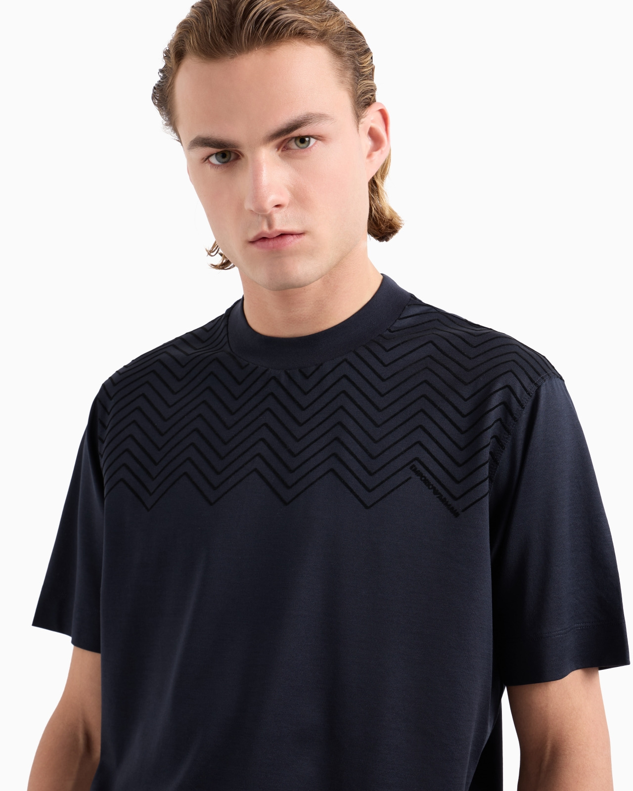 ASV Lyocell-blend jersey T-shirt with chevron flock detail - 5