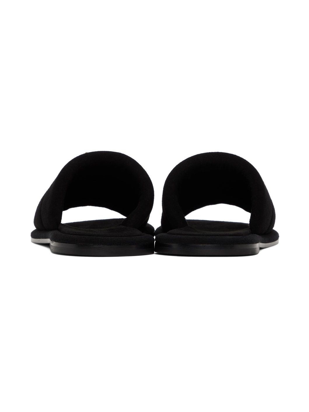 Black Suede Harmande Sandals - 2