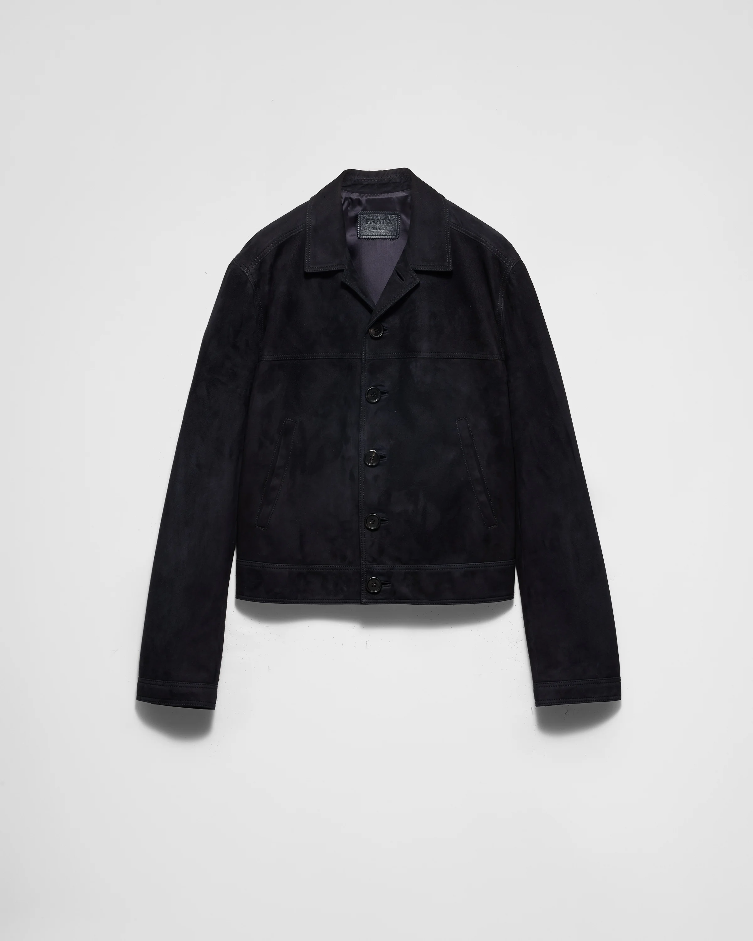 Suede blouson jacket - 1