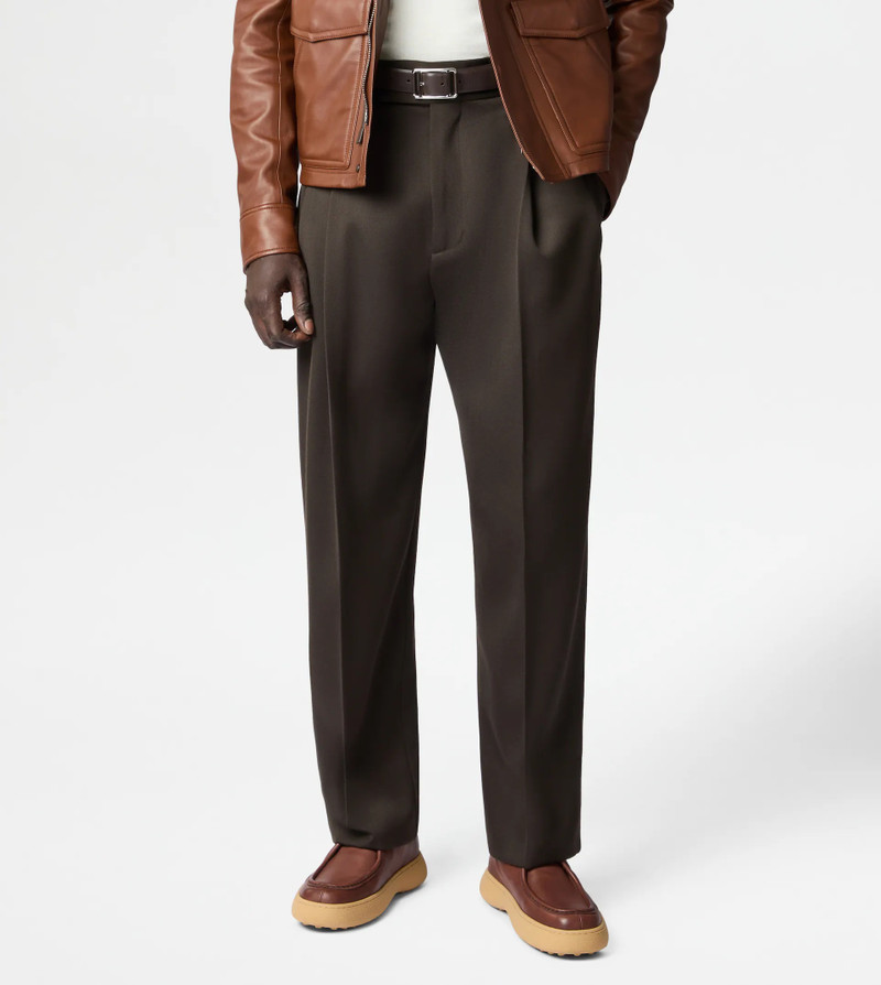 Tod's TOD'S W. G. ANKLE BOOTS IN LEATHER - BROWN outlook