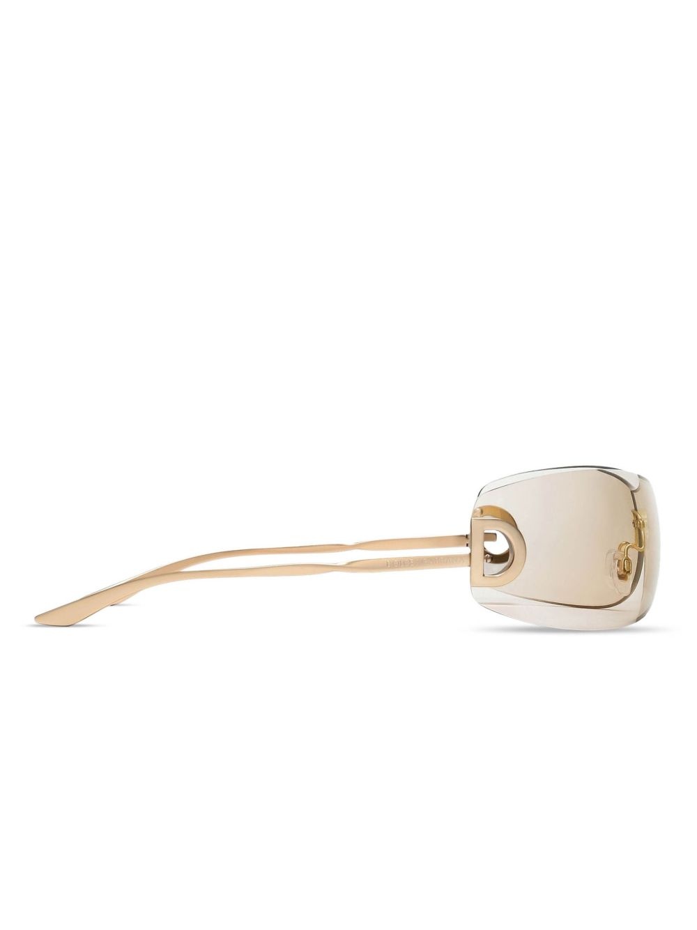 curved-frame sunglasses - 3