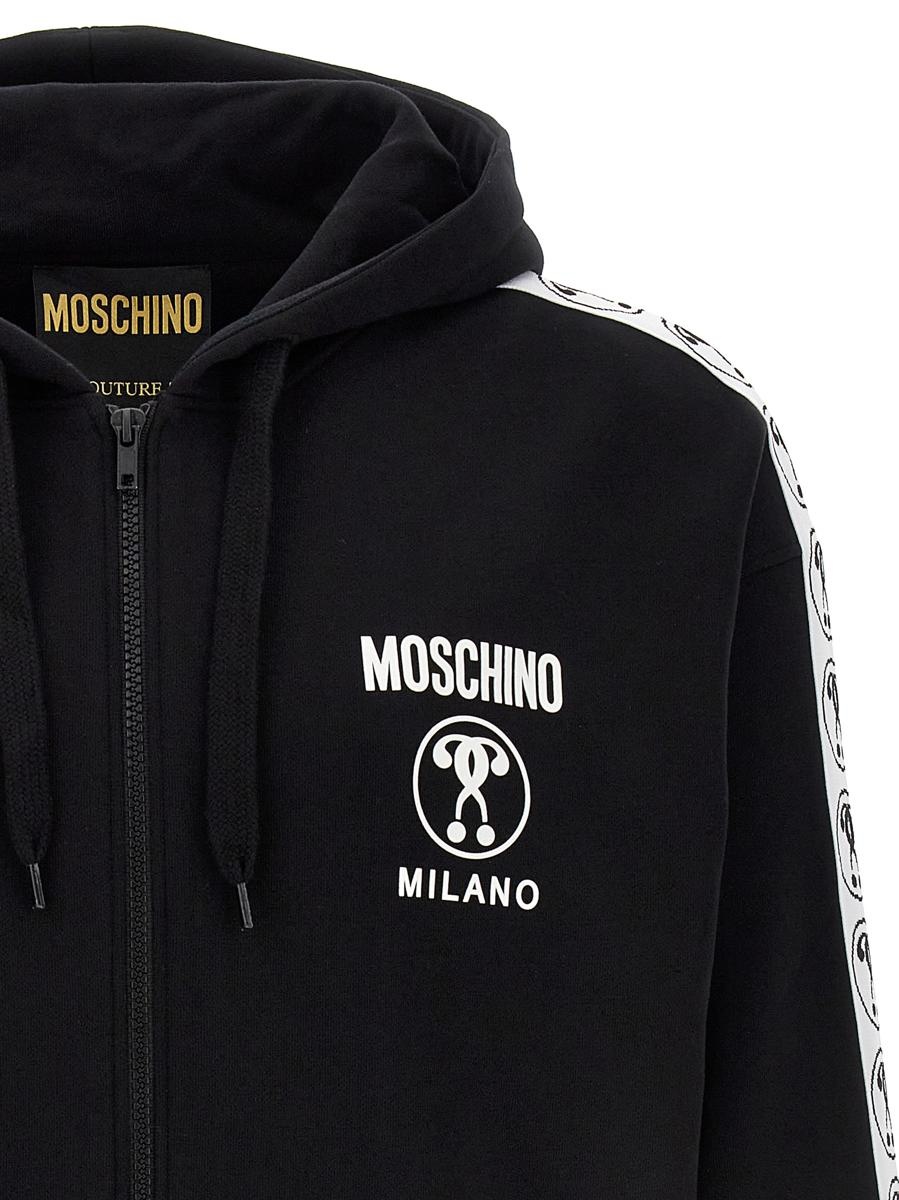 MOSCHINO DOUBLE QUESTION MARK HOODIE - 4