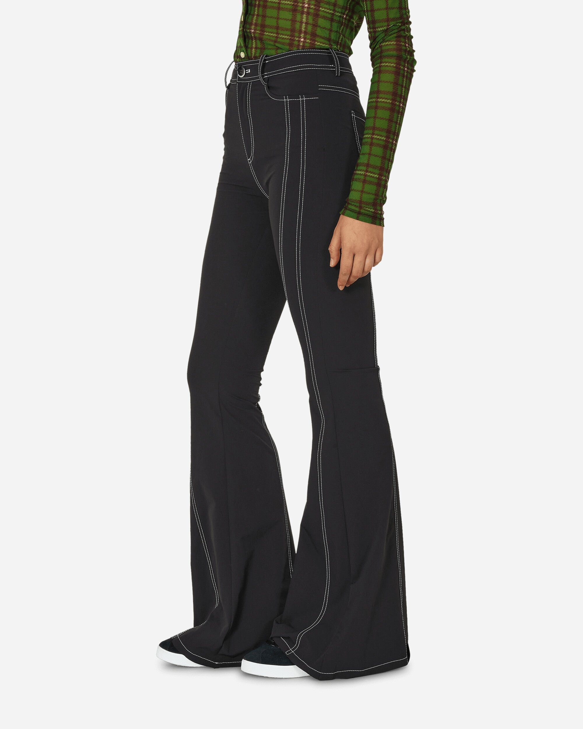 Flared Suit Pants Black - 2
