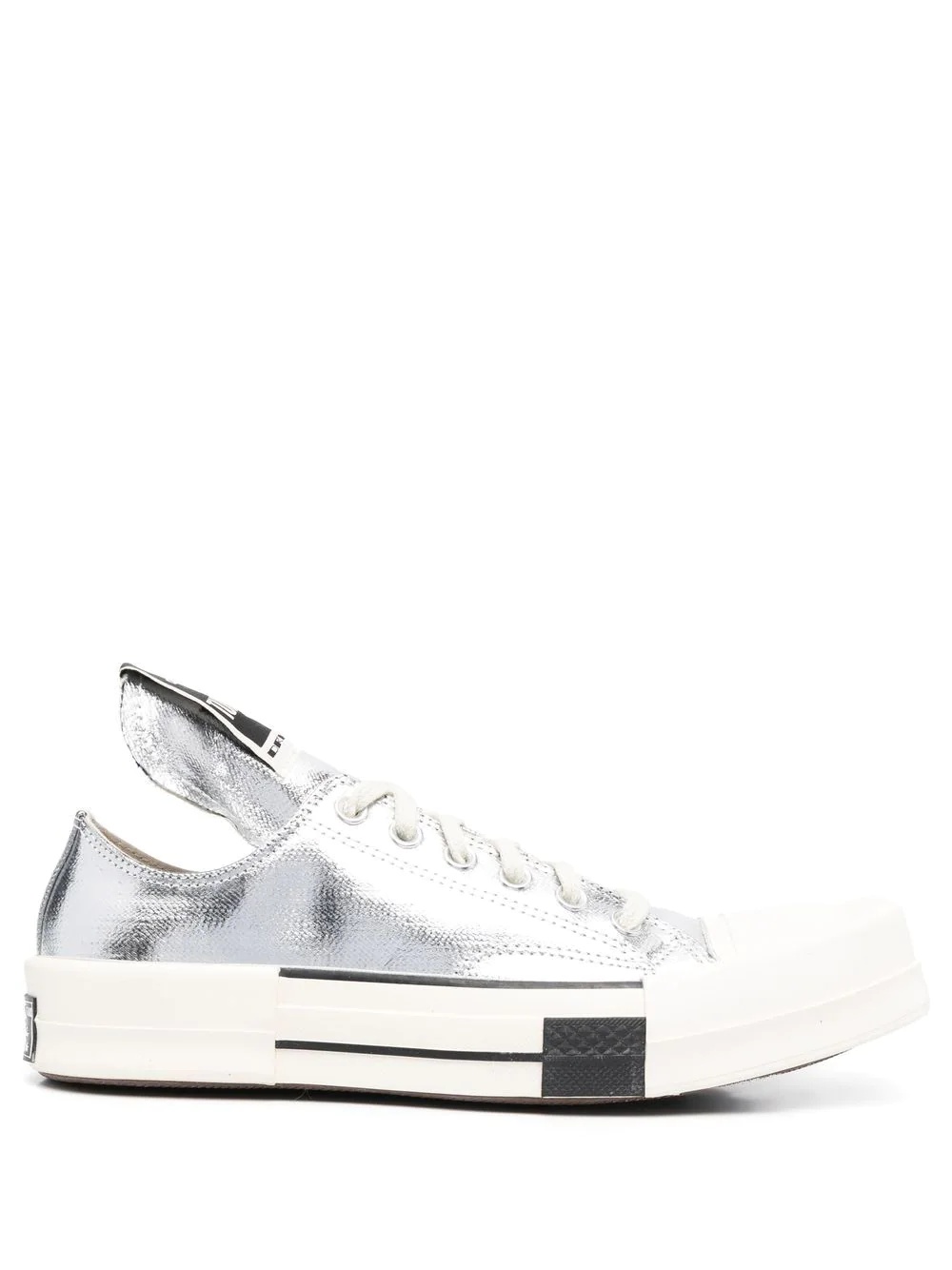 lacquered low-top sneakers - 1