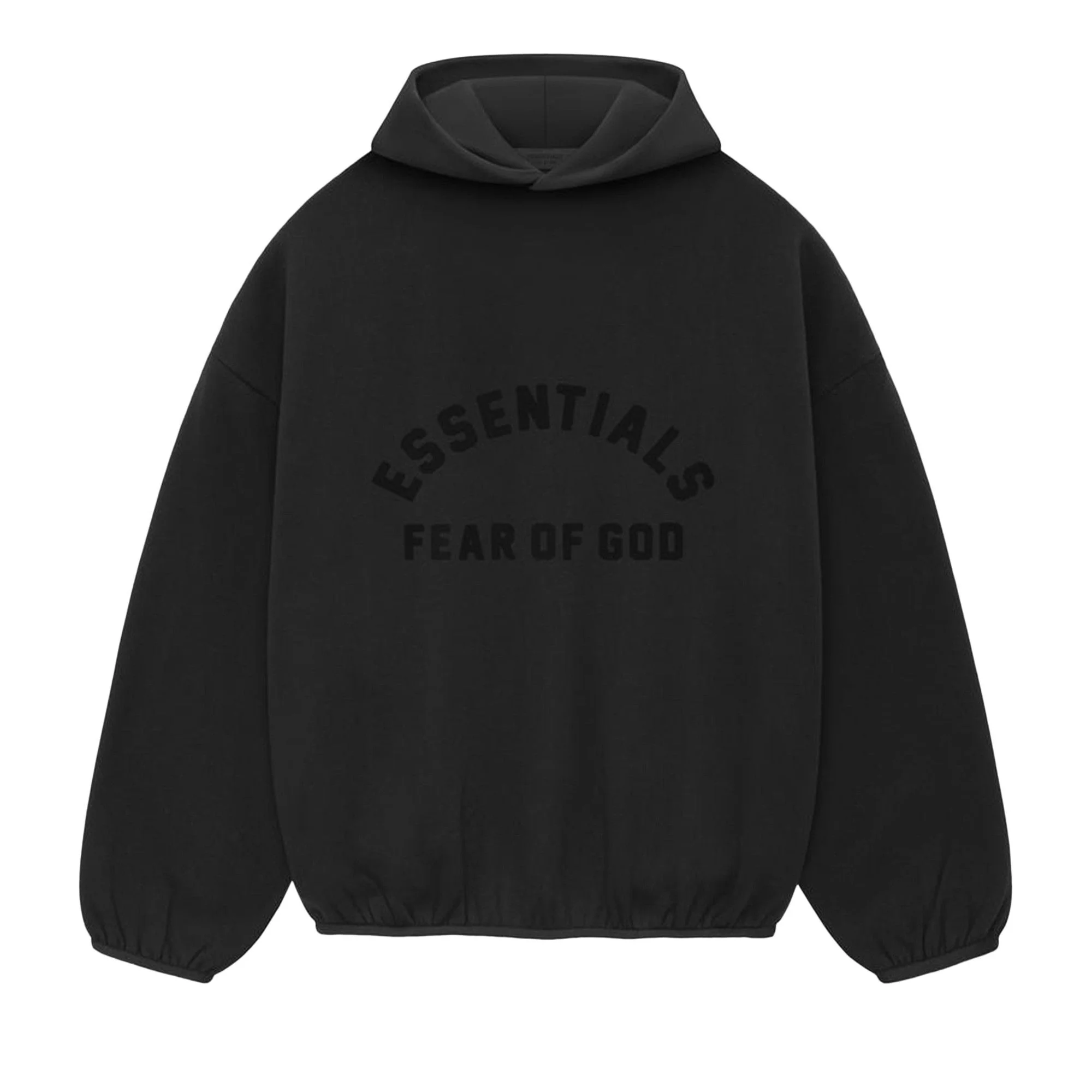 Fear of God Essentials Nylon Fleece Hoodie 'Black' - 1