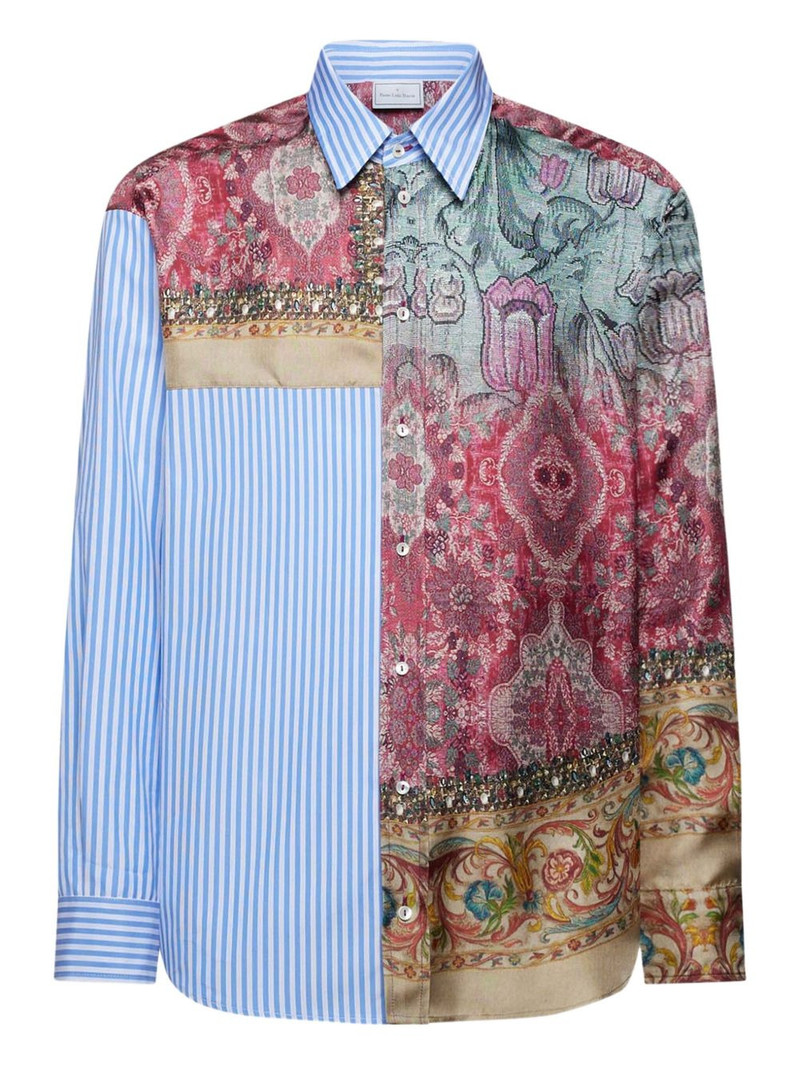 patchwork-design shirt 1