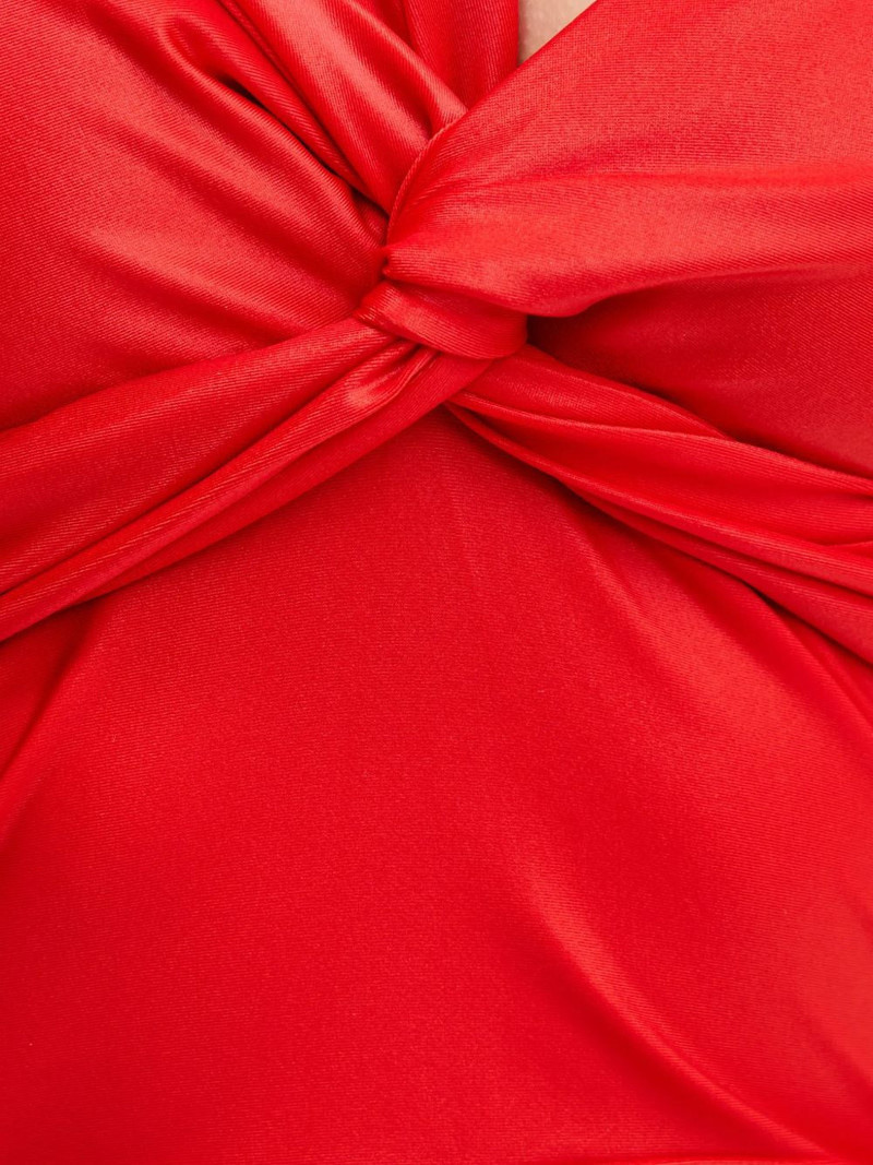scarf-detail mini dress 5