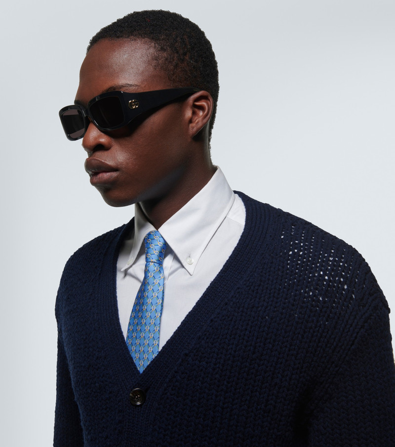 GUCCI Double G rectangular sunglasses outlook