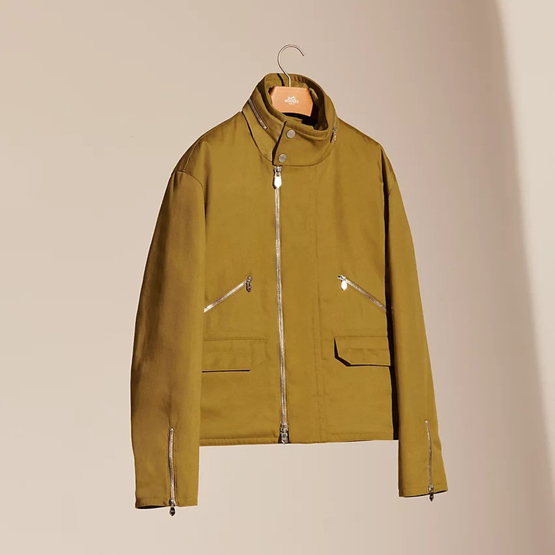 Biker high collar jacket 5