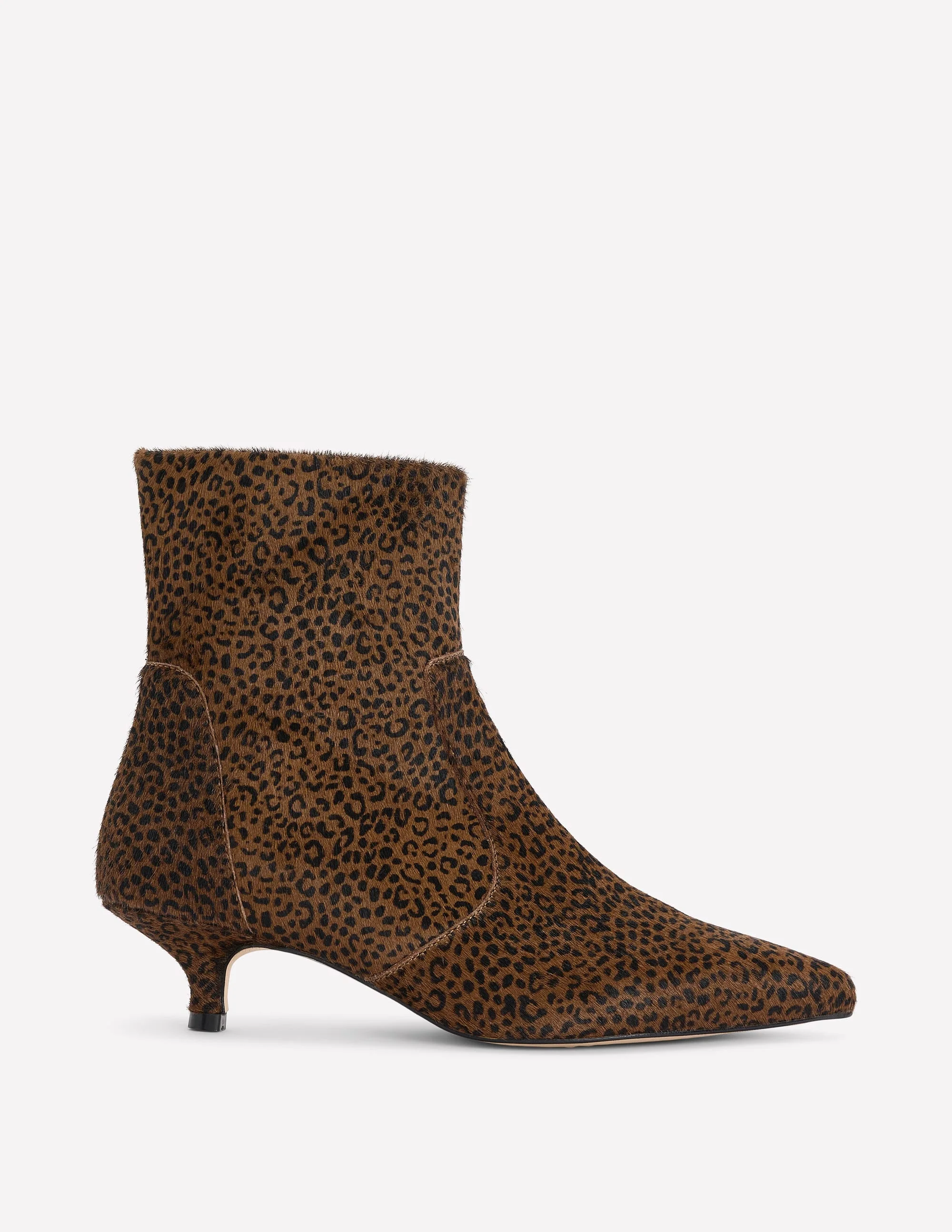 Isobel Kitten Heel Ankle Boots-Mini Leopard - 1