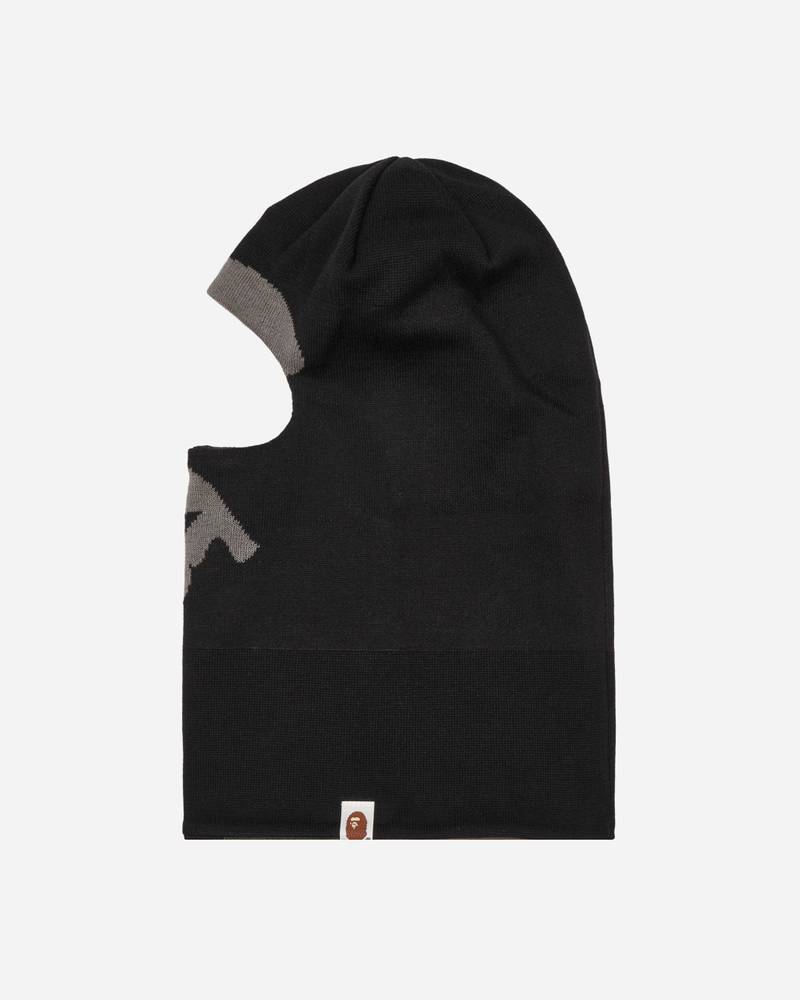 A BATHING APE® Ape Head Reversible Knit Balaclava Black outlook