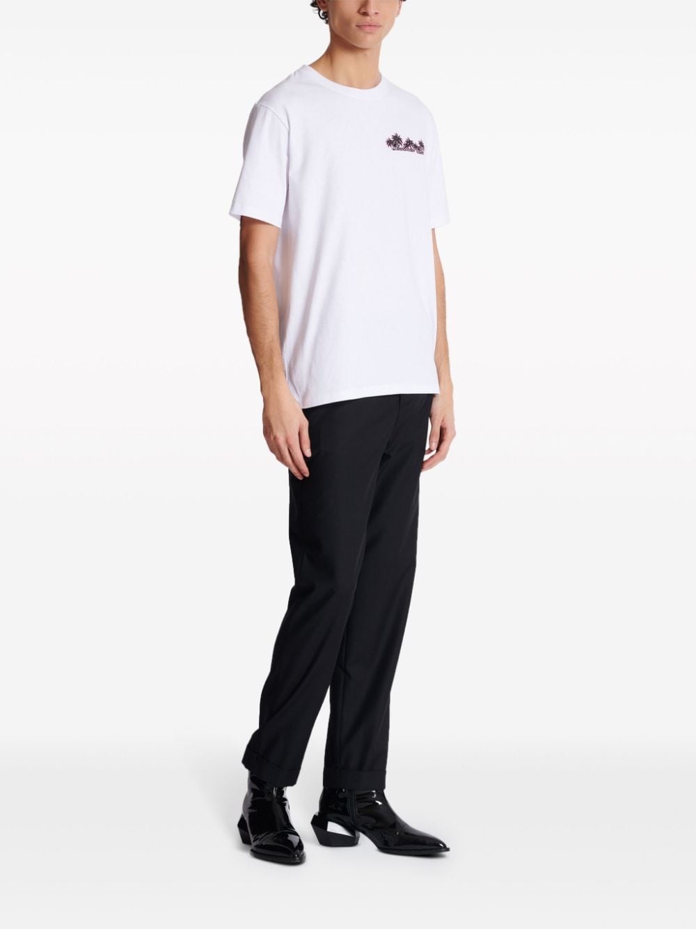 Club-print cotton T-shirt - 2