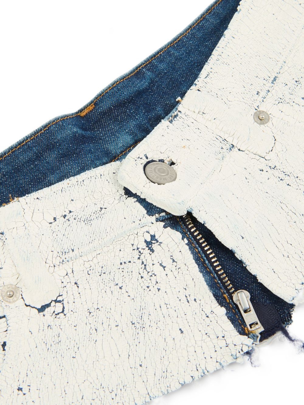 coated-finish denim belt - 3